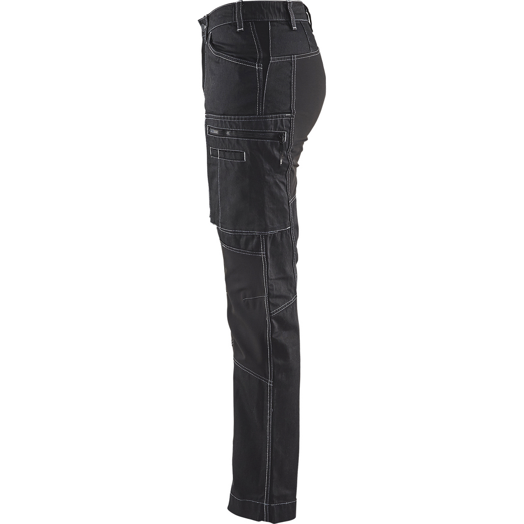 Blaklader Damen Stretch Arbeitshose, Schwarz (3)