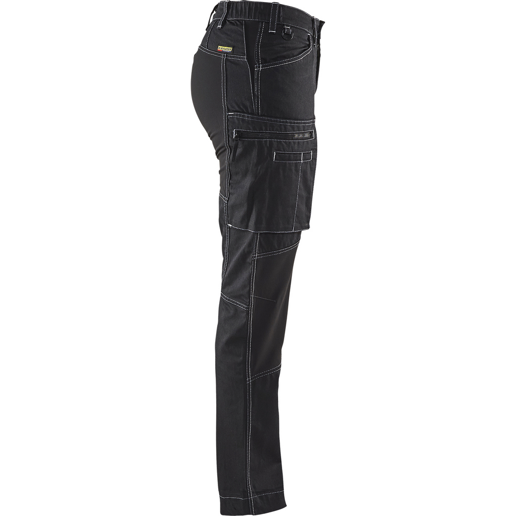 Blaklader Damen Stretch Arbeitshose, Schwarz (2)