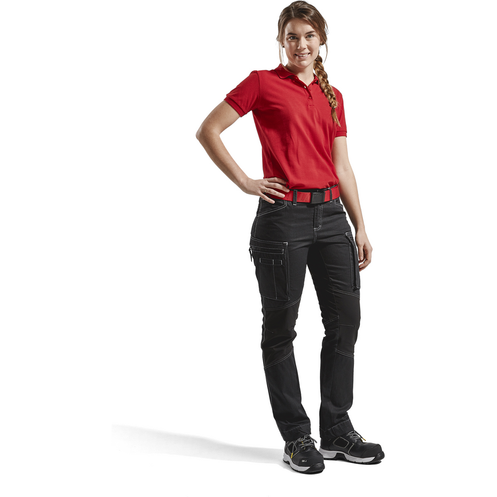 Blaklader Damen Stretch Arbeitshose, Schwarz (4)