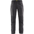 Blaklader Women's Stretch Work Trousers, Dark Grey/Black