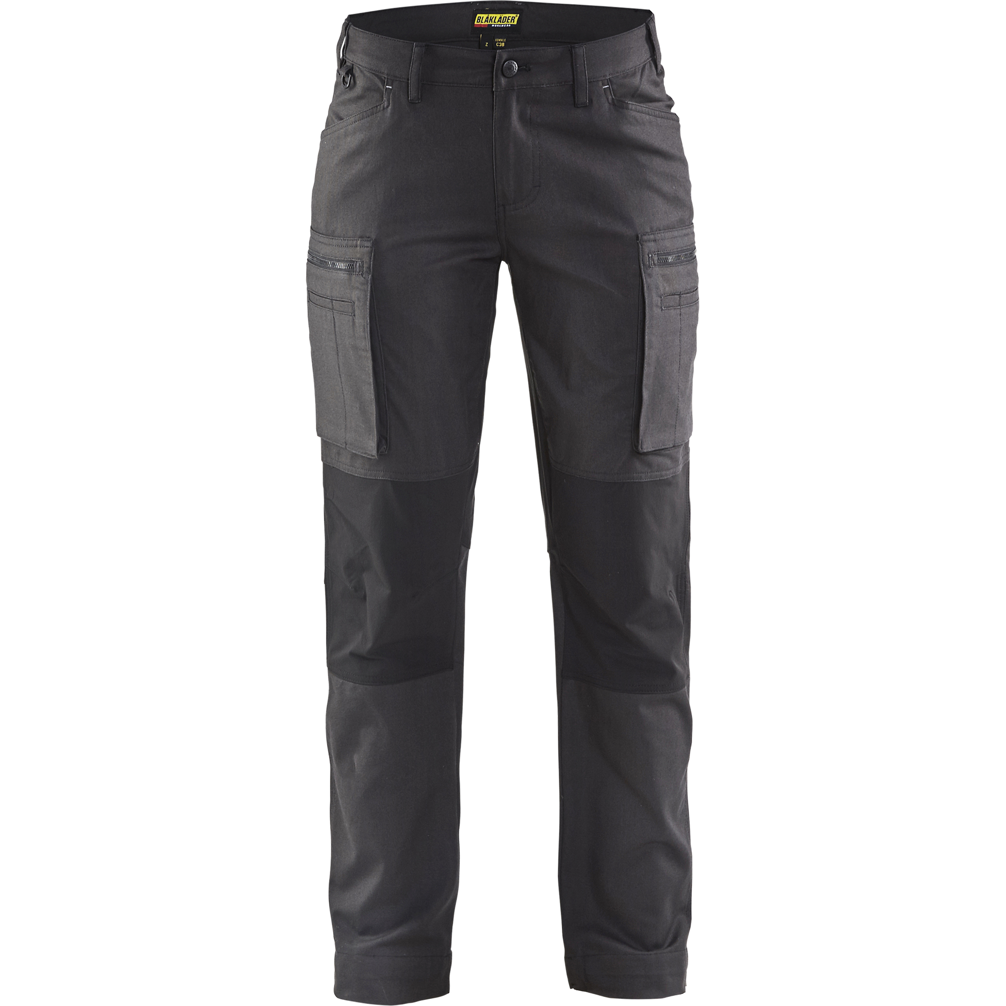 Blaklader Women's Stretch Work Trousers, Dark Grey/Black