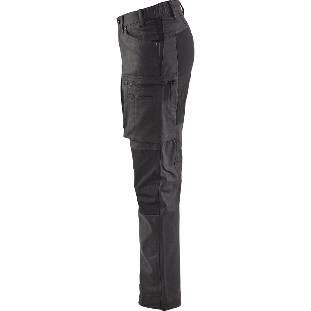 Blaklader Women's Stretch Work Trousers, Dark Grey/Black (2)