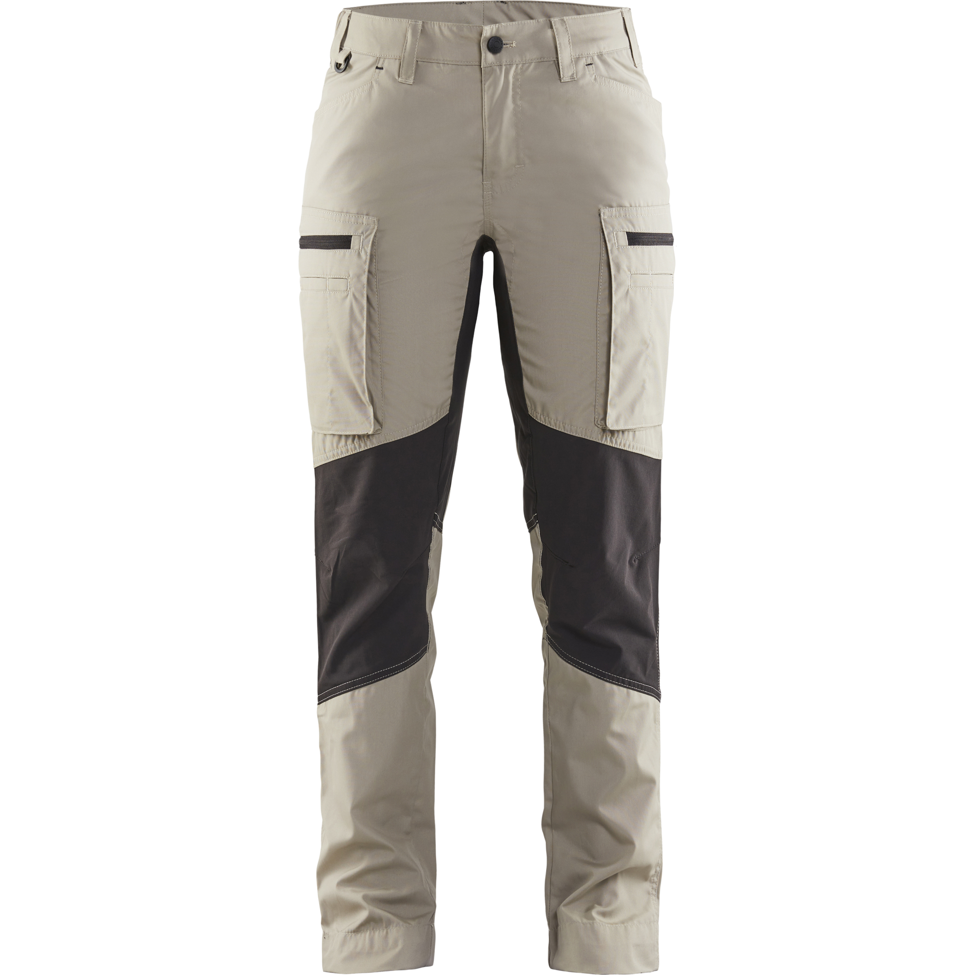 Blaklader Ladies Stretch Work Trousers, Stone Grey/Black