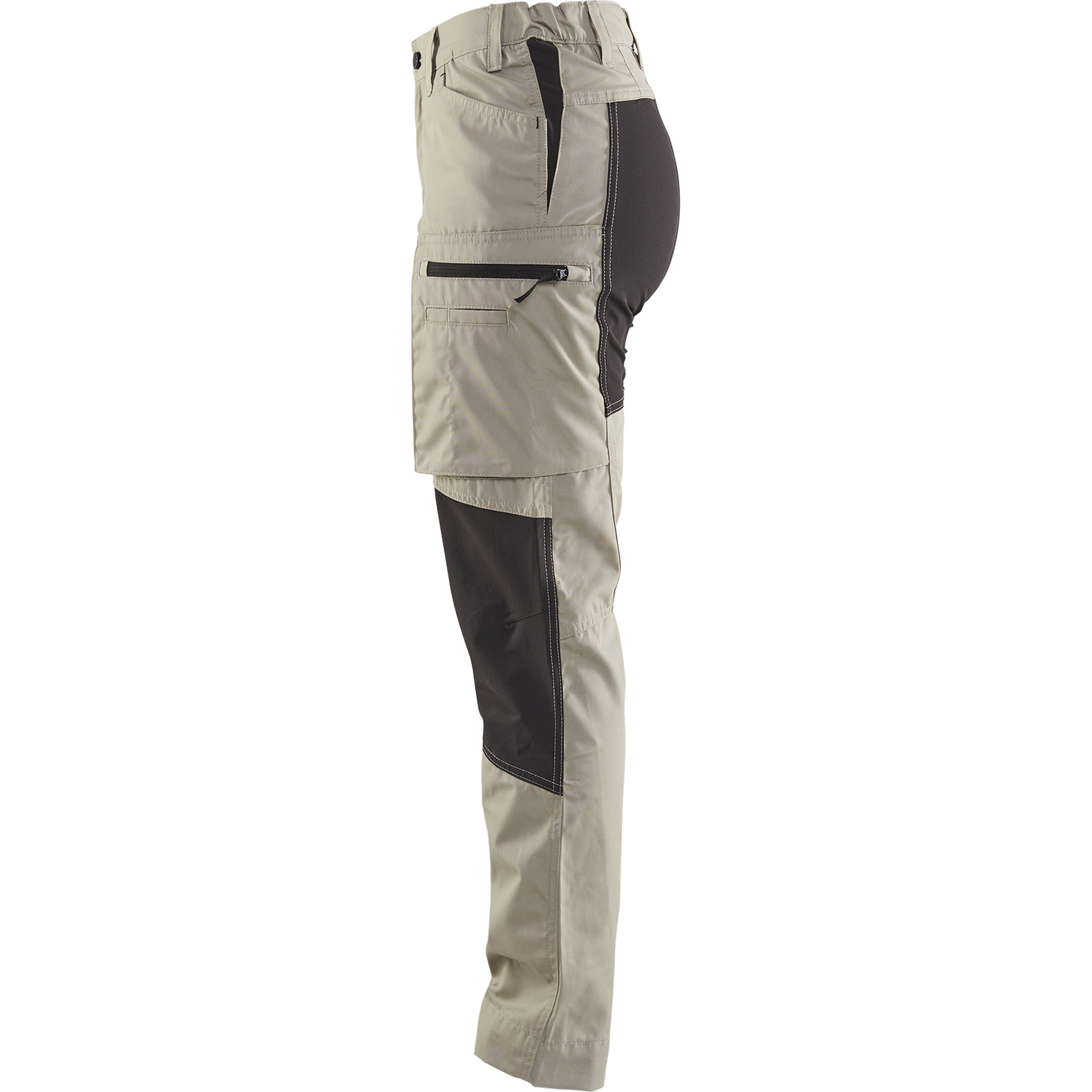 Blaklader Ladies Stretch Work Trousers, Stone Grey/Black (3)