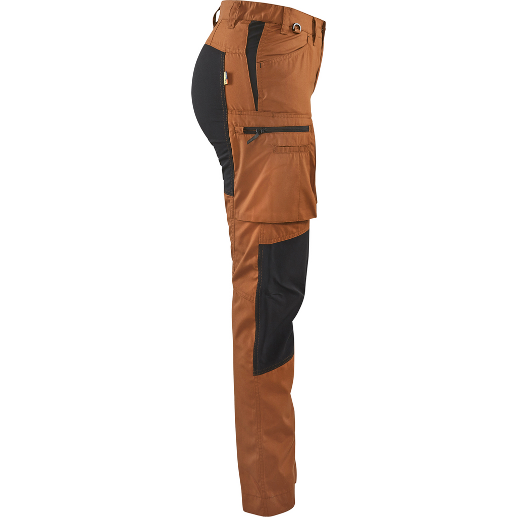 Blaklader Ladies Stretch Work Trousers, Rust/Black (2)