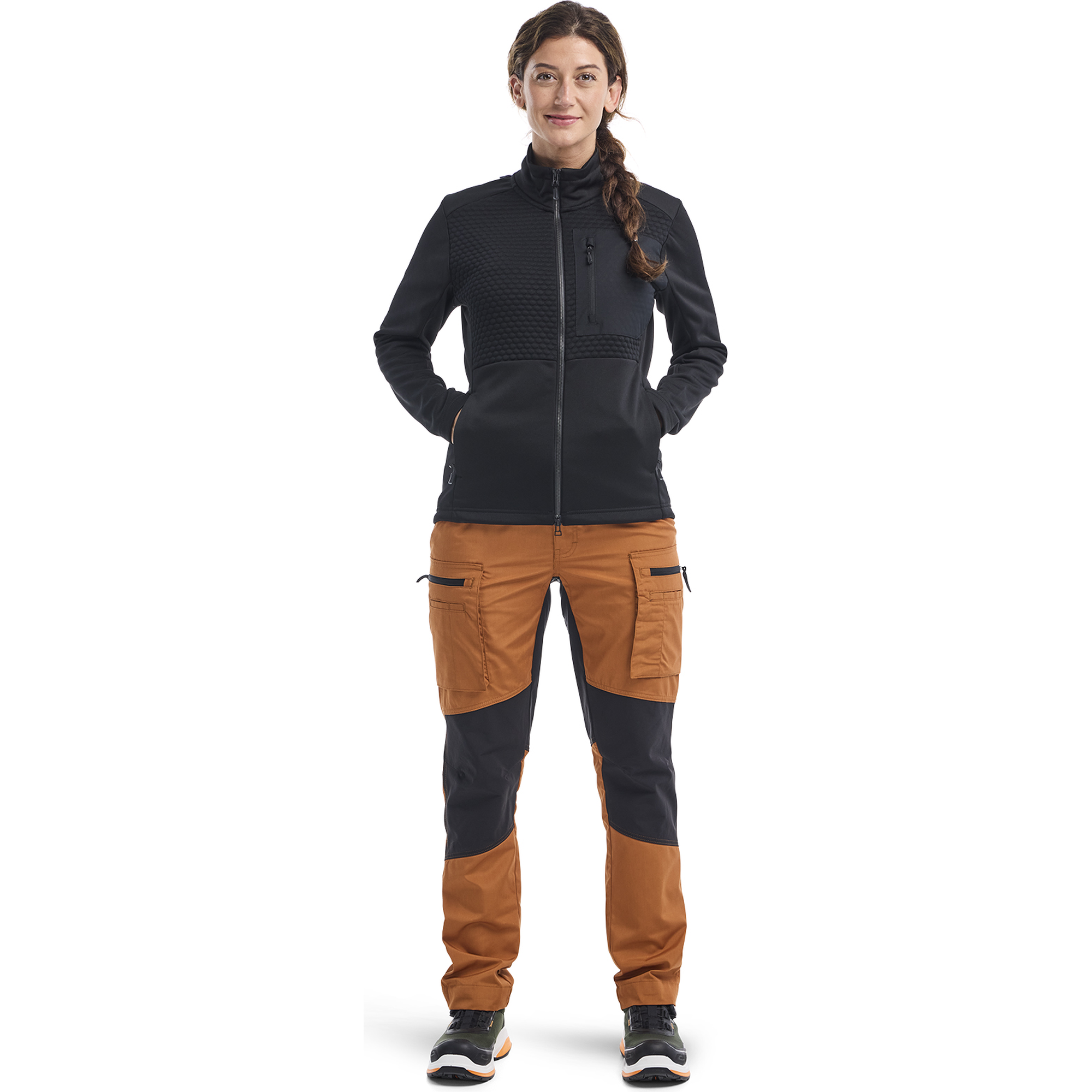 Blaklader Ladies Stretch Work Trousers, Rust/Black (5)