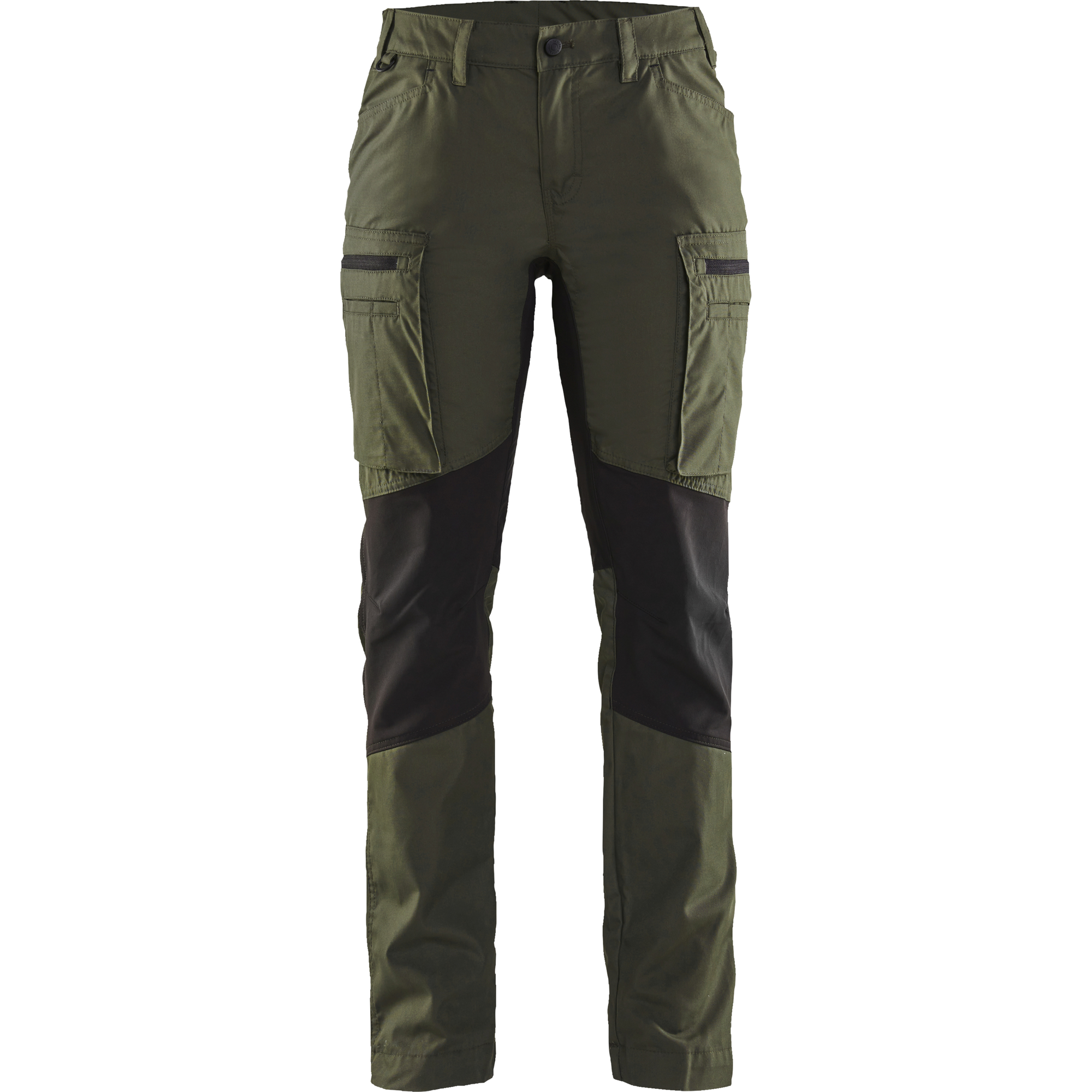 Blaklader Women's Stretch Work Trousers, Forest Green/Black