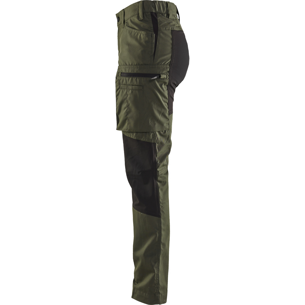 Blaklader Women's Stretch Work Trousers, Forest Green/Black (3)