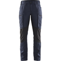 Blaklader Ladies Stretch Work Trousers, Dark Navy/Black