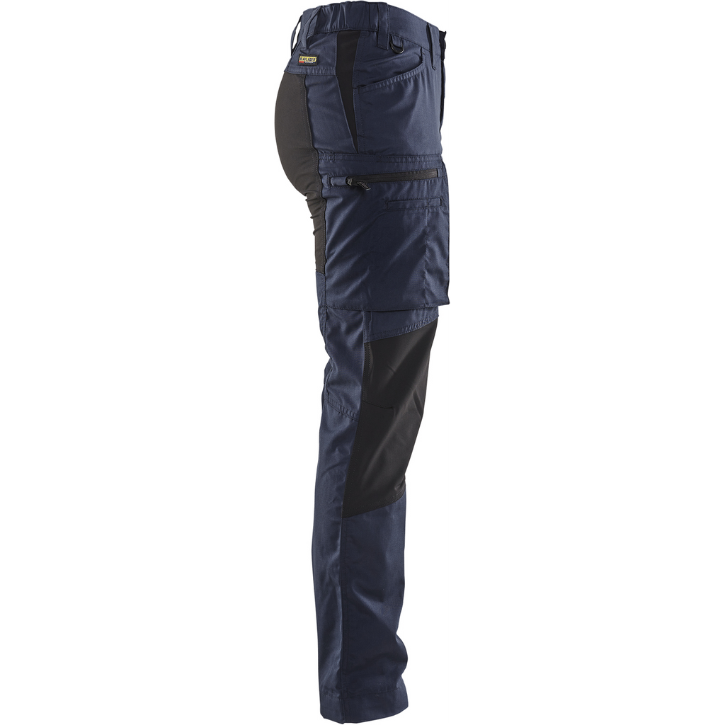 Blaklader Ladies Stretch Work Trousers, Dark Navy/Black (2)