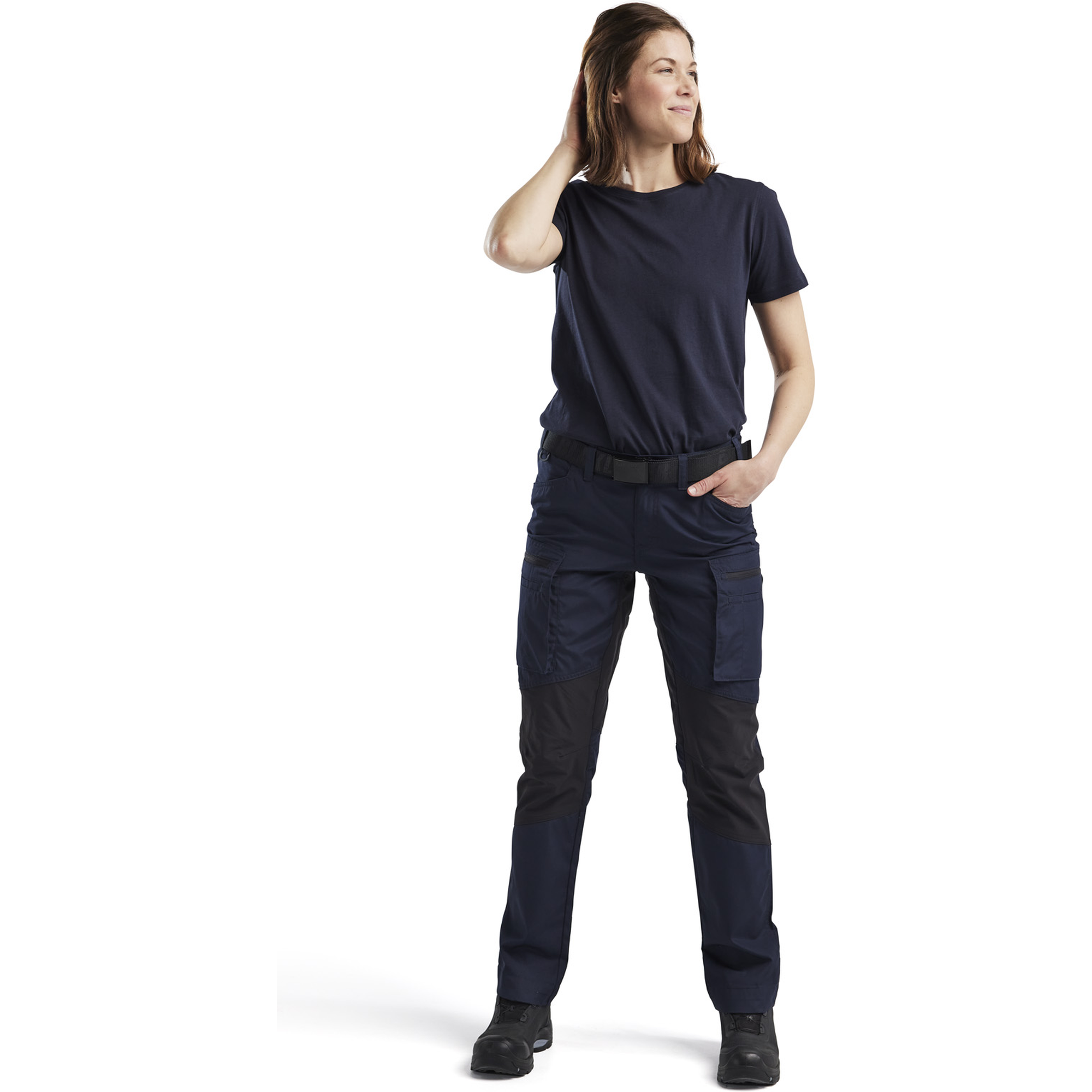 Blaklader Ladies Stretch Work Trousers, Dark Navy/Black (5)