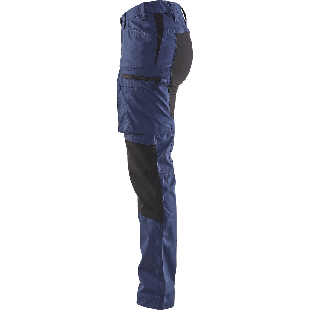 Blaklader Ladies Stretch Work Trousers, Navy/Black (3)