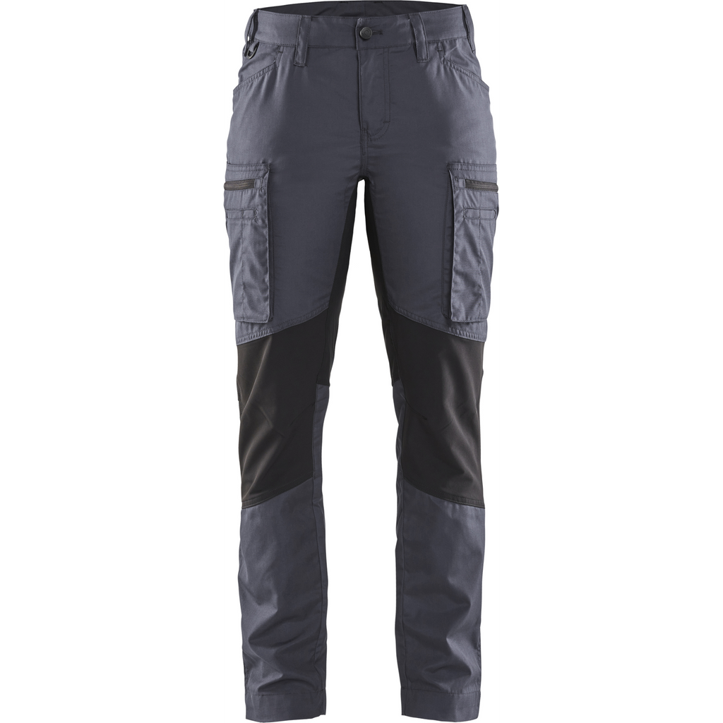 Blaklader Women's Stretch Work Trousers, Grey/Black