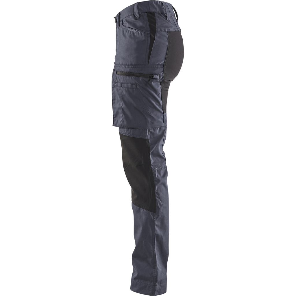 Blaklader Women's Stretch Work Trousers, Grey/Black (3)