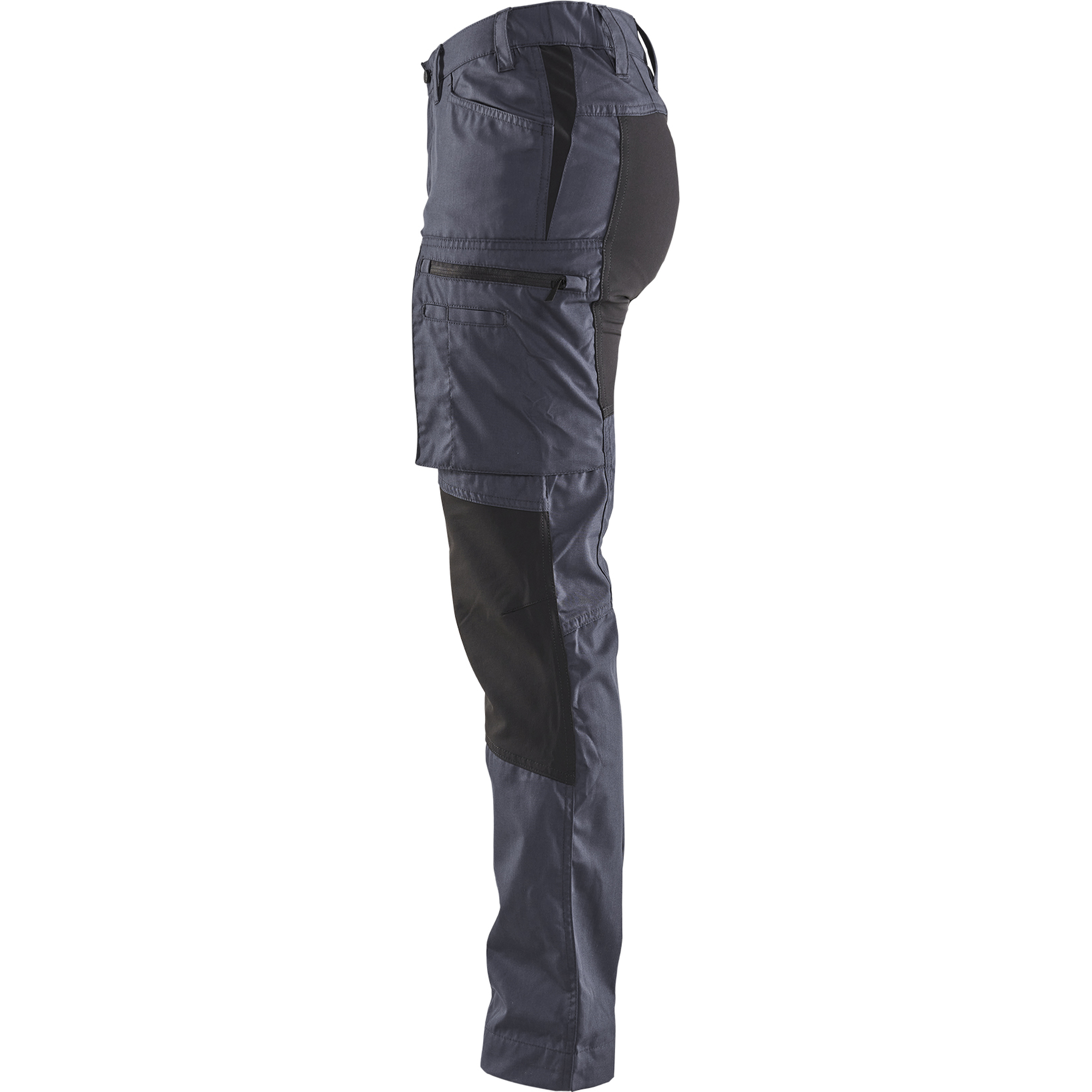 Blaklader Women's Stretch Work Trousers, Grey/Black (3)