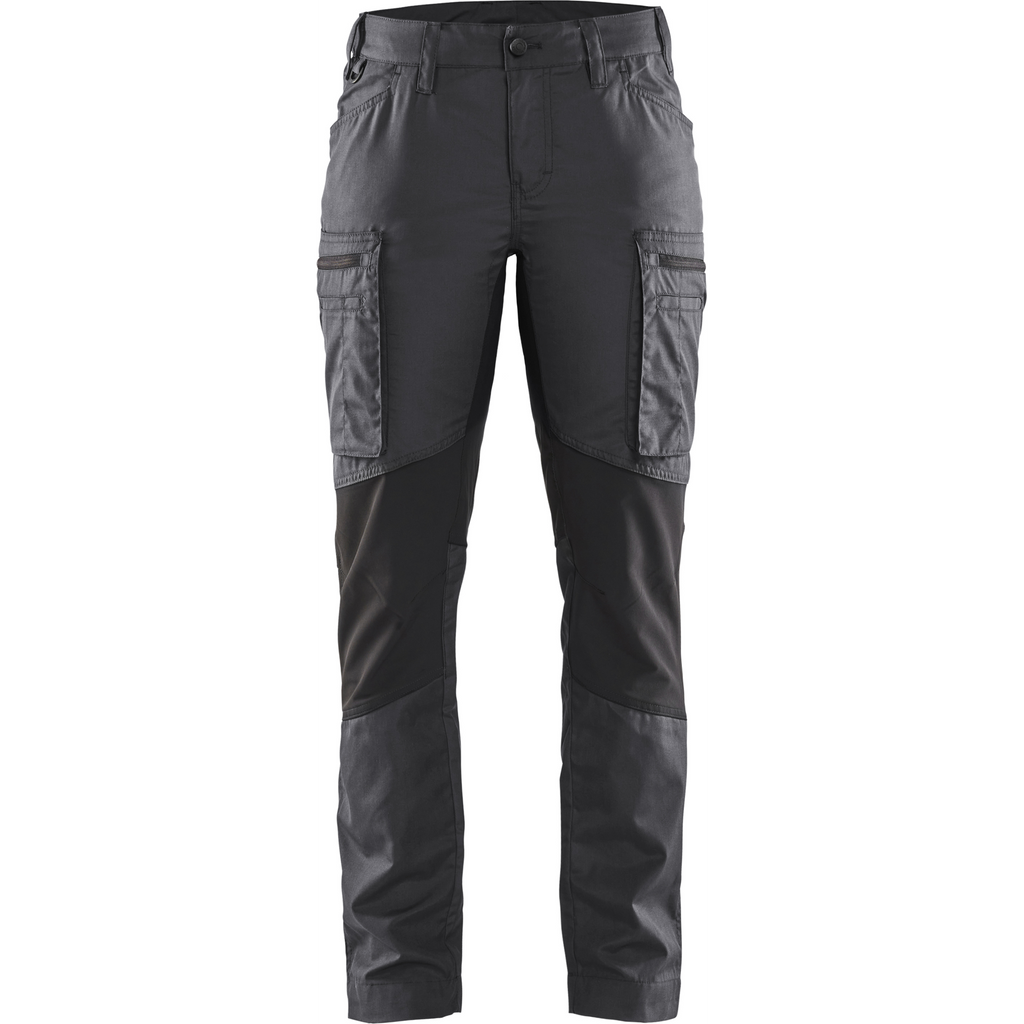 Blaklader Women's Stretch Work Trousers, Dark Grey/Black
