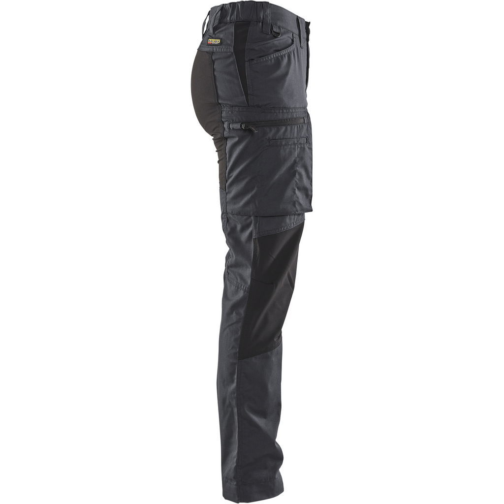 Blaklader Women's Stretch Work Trousers, Dark Grey/Black (2)