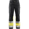 Blaklader High Vis Damen Stretch Arbeitshose, Schwarz/Gelb