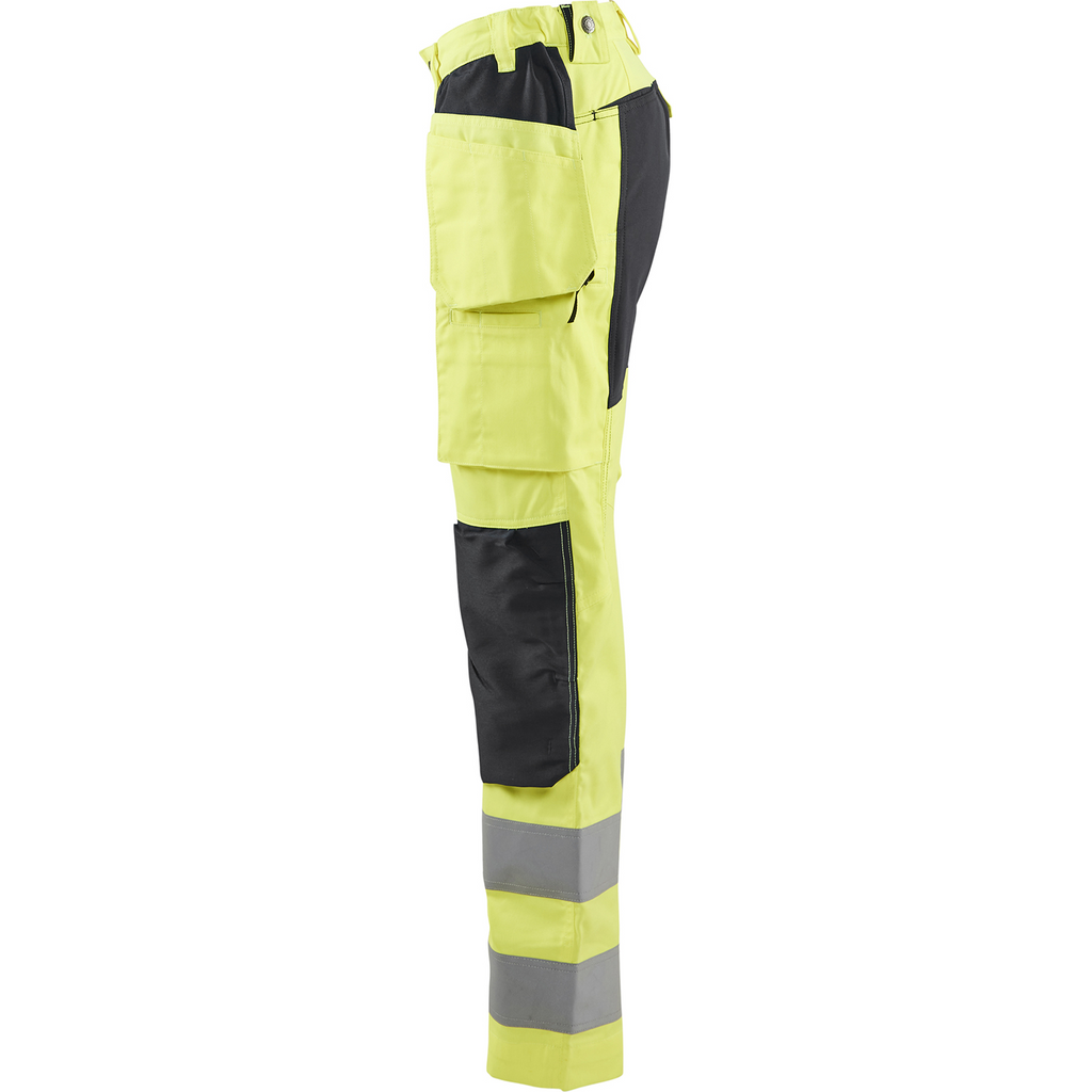 Blaklader High Vis Damen Stretch Arbeitshose, Gelb/Schwarz (3)