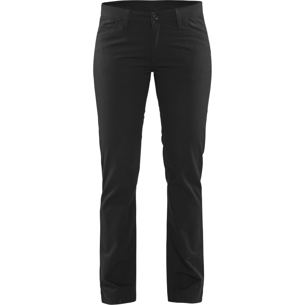Blaklader Ladies 2-Way Stretch Chino Trousers, Black