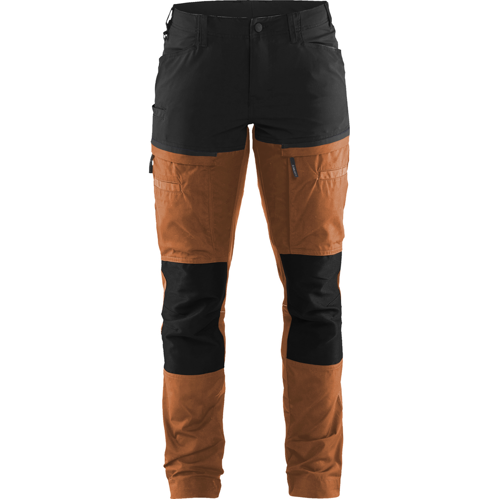 Blaklader Women's Stretch Service Trousers, Rust/Black