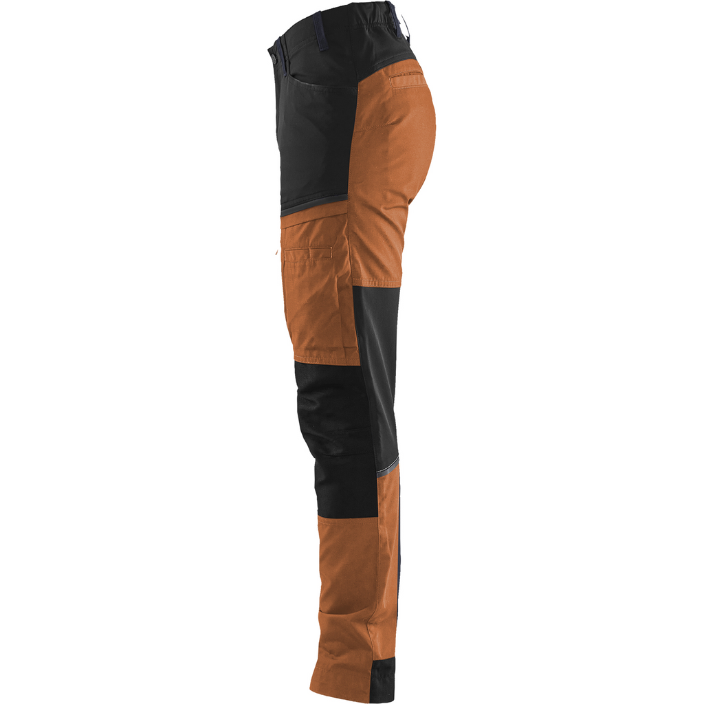 Blaklader Women's Stretch Service Trousers, Rust/Black (2)