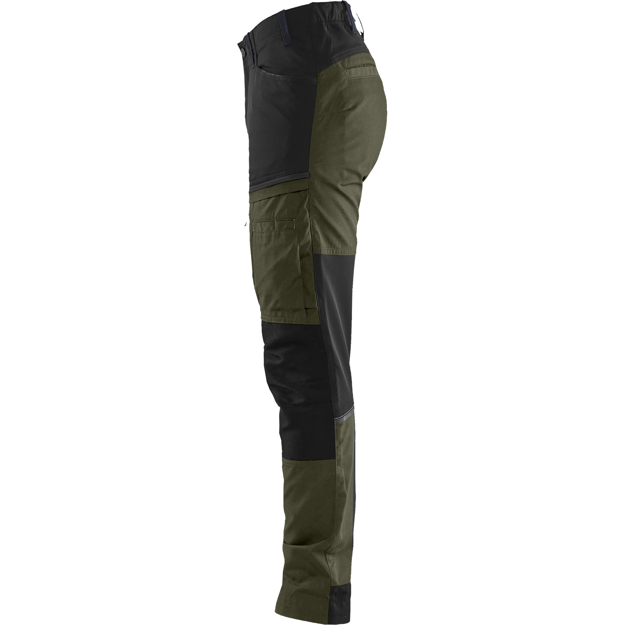 Blaklader Ladies Stretch Service Trousers, Forest Green/Black (2)