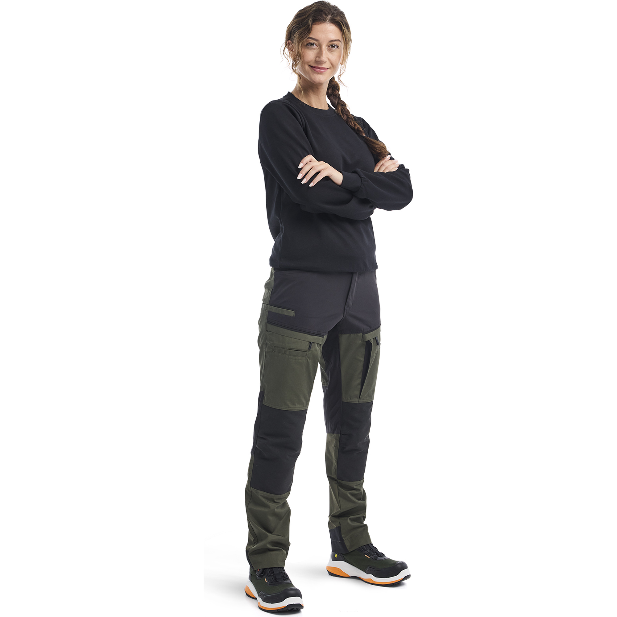 Blaklader Ladies Stretch Service Trousers, Forest Green/Black (5)