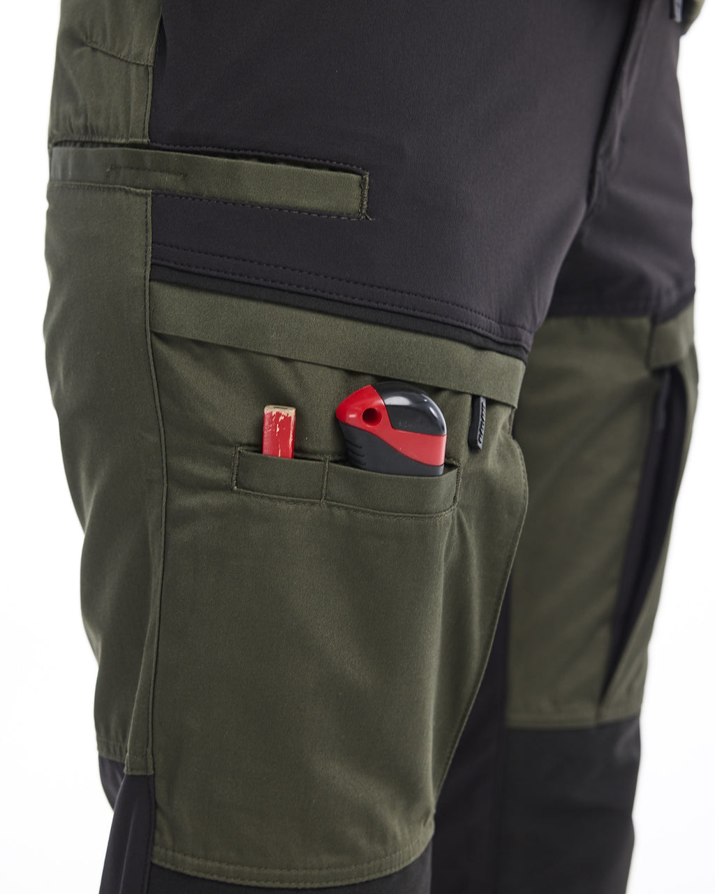 Blaklader Ladies Stretch Service Trousers, Forest Green/Black (7)