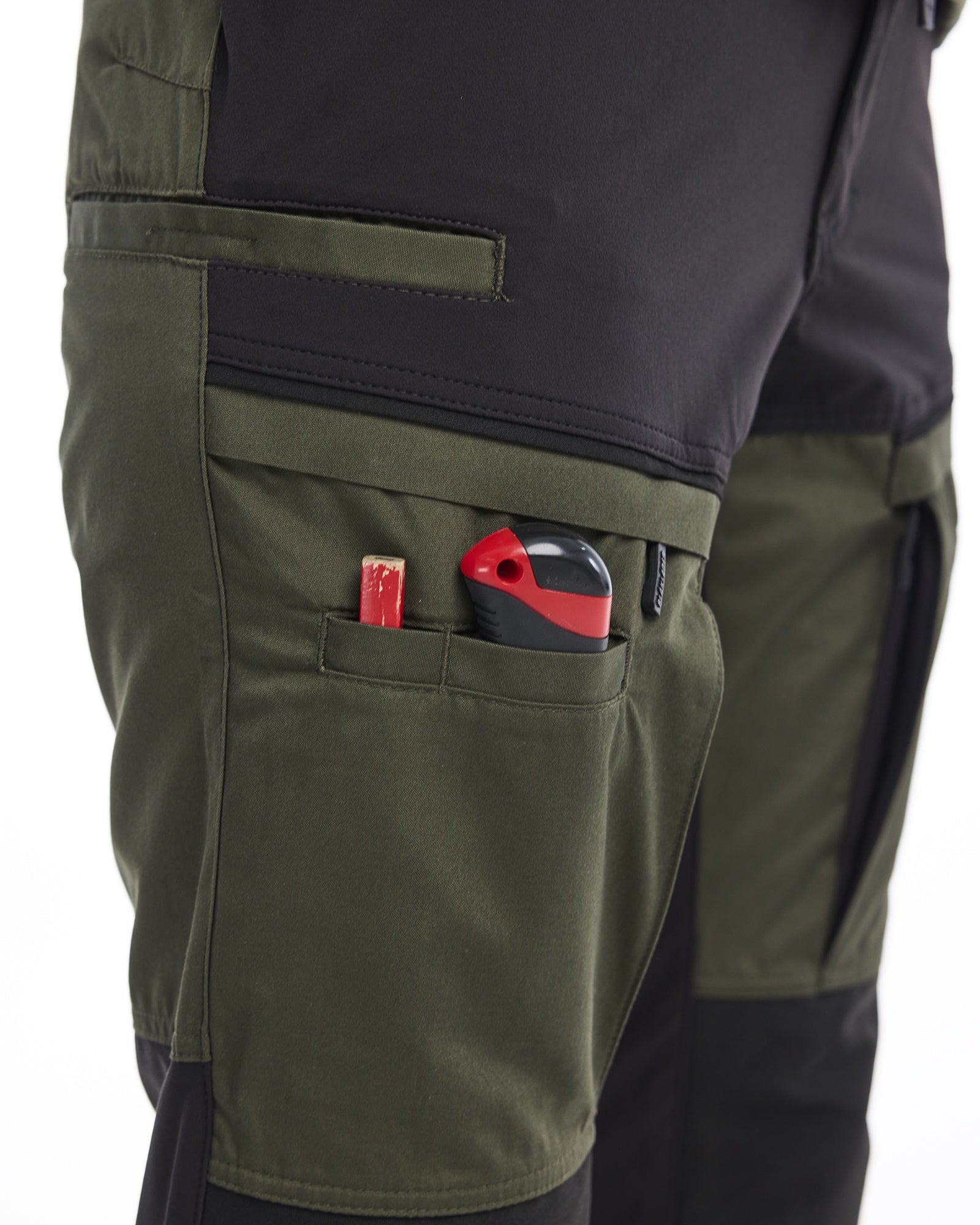Blaklader Ladies Stretch Service Trousers, Forest Green/Black (7)
