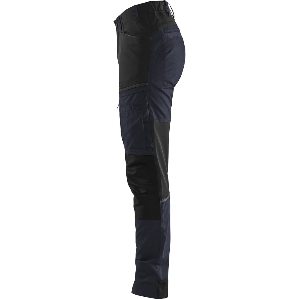 Blaklader Ladies Stretch Service Trousers, Dark Navy/Black (3)