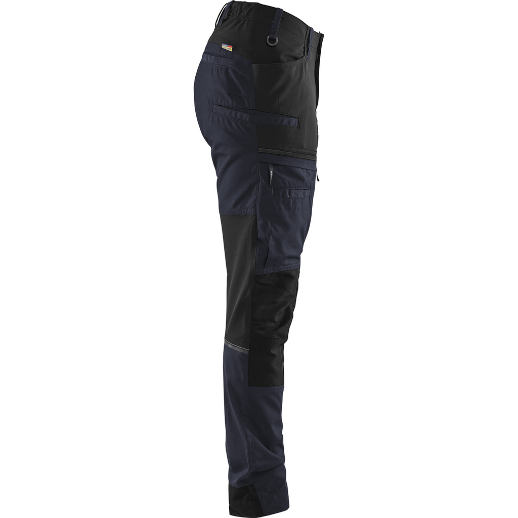 Blaklader Ladies Stretch Service Trousers, Dark Navy/Black (2)