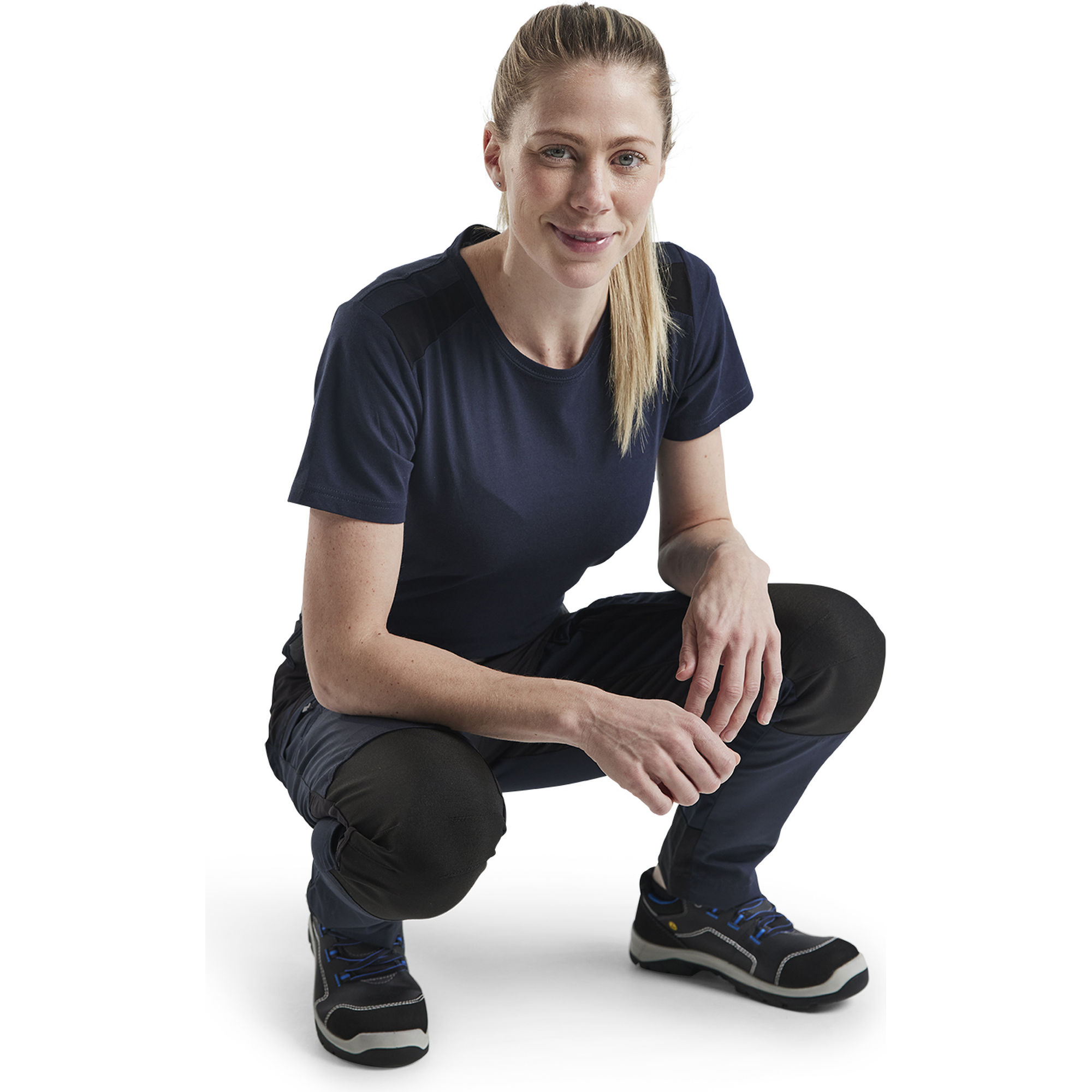 Blaklader Ladies Stretch Service Trousers, Dark Navy/Black (6)