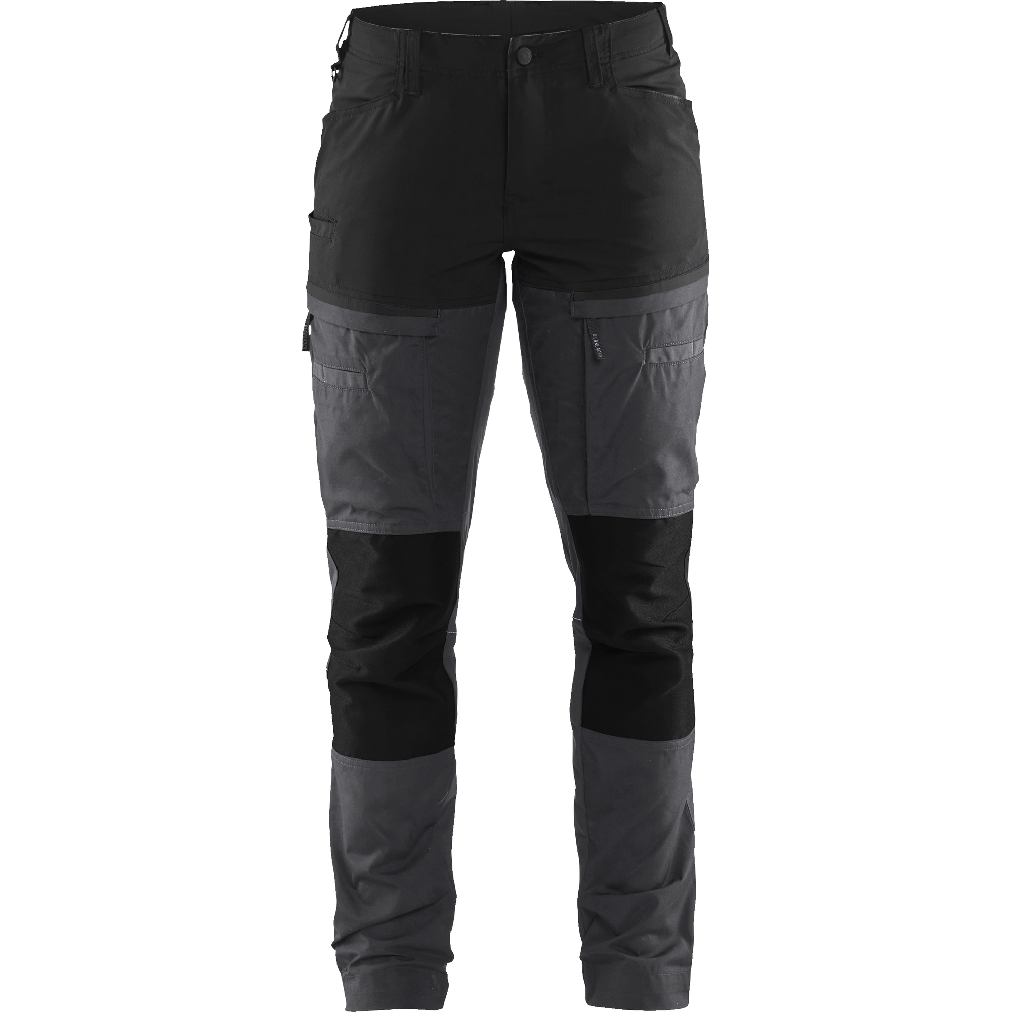 Blaklader Ladies Stretch Service Trousers, Medium Grey/Black