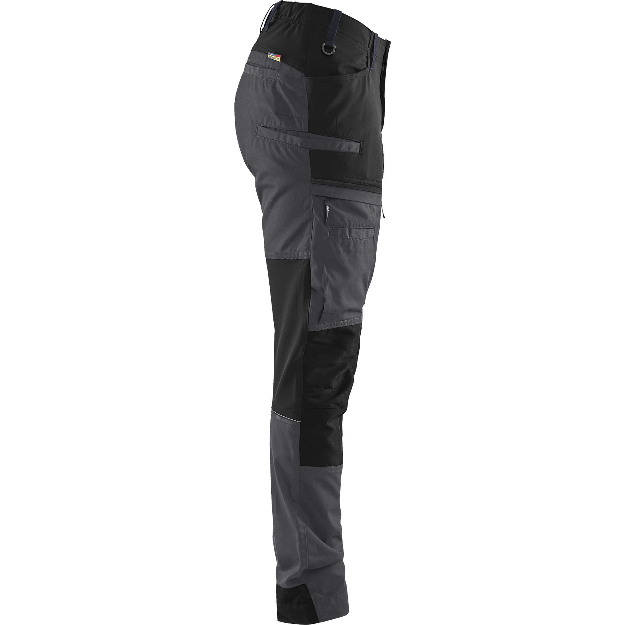 Blaklader Ladies Stretch Service Trousers, Medium Grey/Black (2)