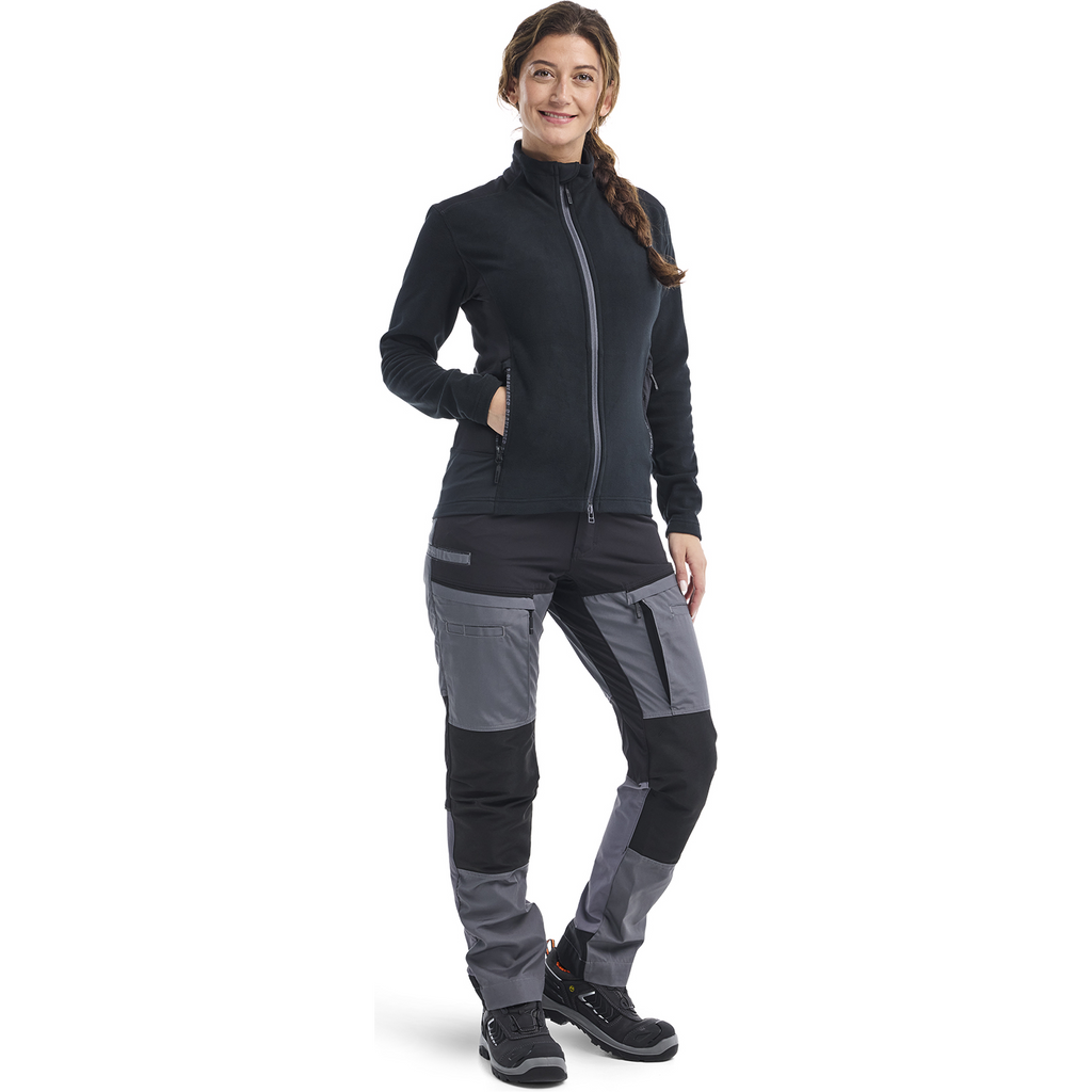 Blaklader Ladies Stretch Service Trousers, Medium Grey/Black (4)