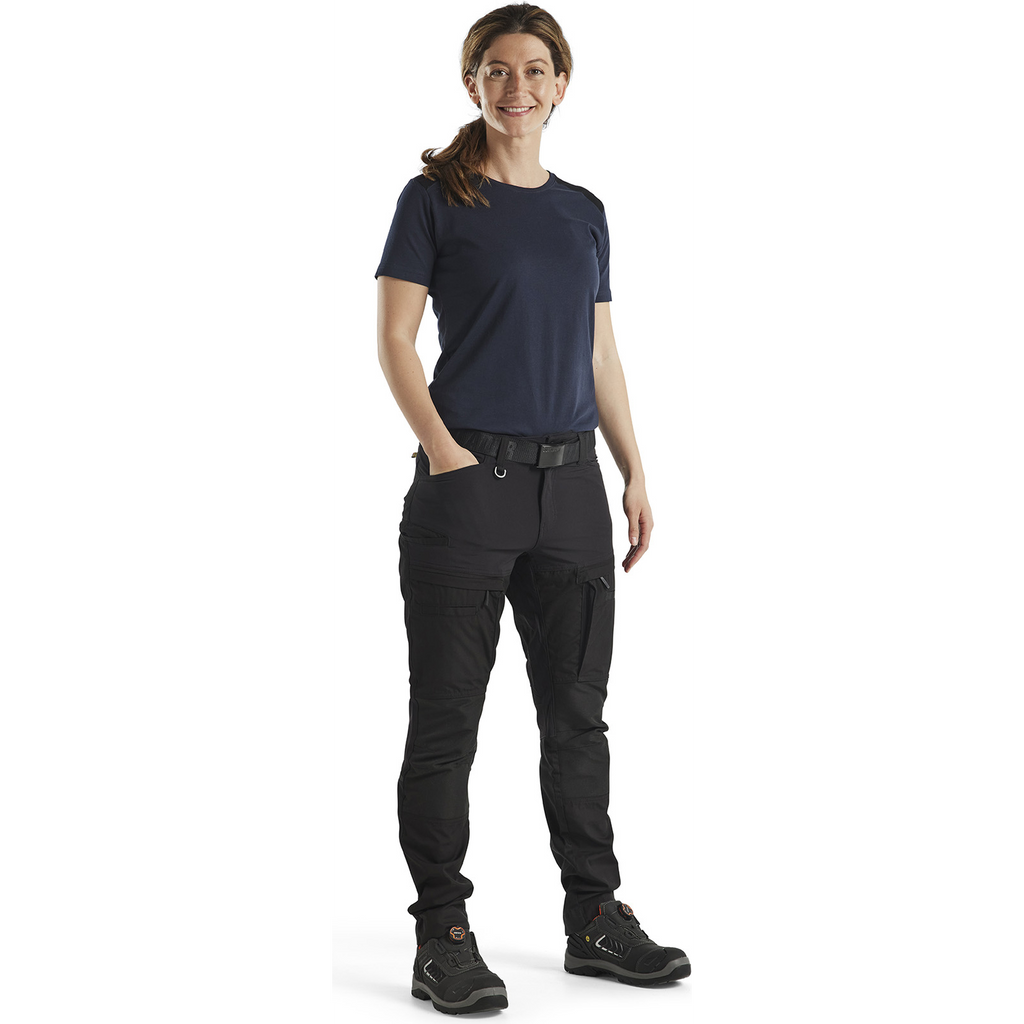 Blaklader Ladies Stretch Service Trousers, Black/Dark Grey (4)