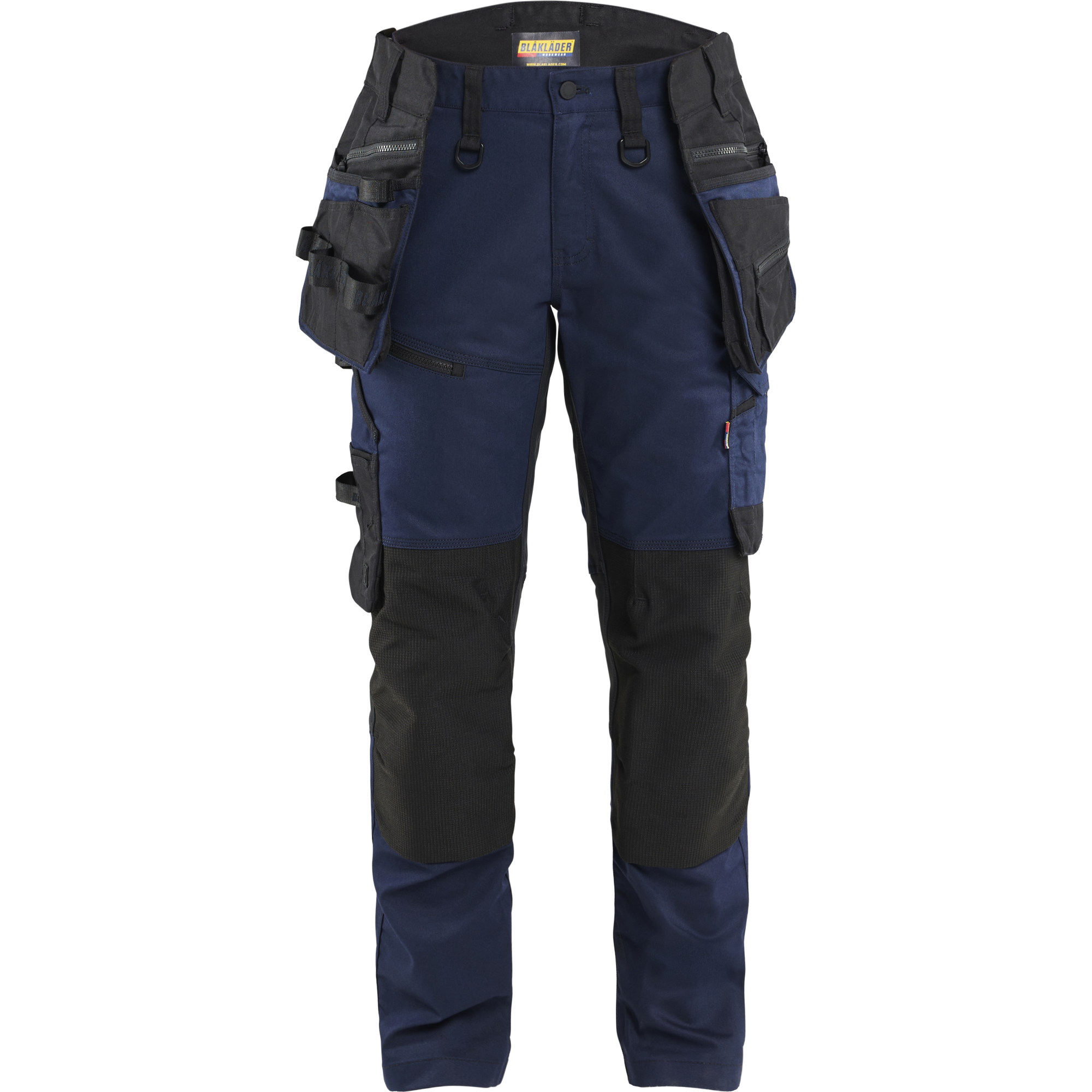 Blaklader STRIKER Ladies' Stretch Craftsman Work Trousers, Dark Navy Blue/Black