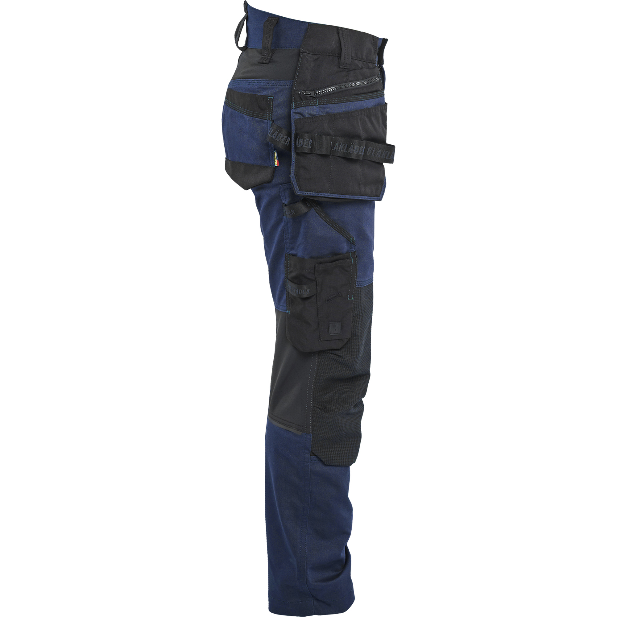 Blaklader STRIKER Ladies' Stretch Craftsman Work Trousers, Dark Navy Blue/Black (2)
