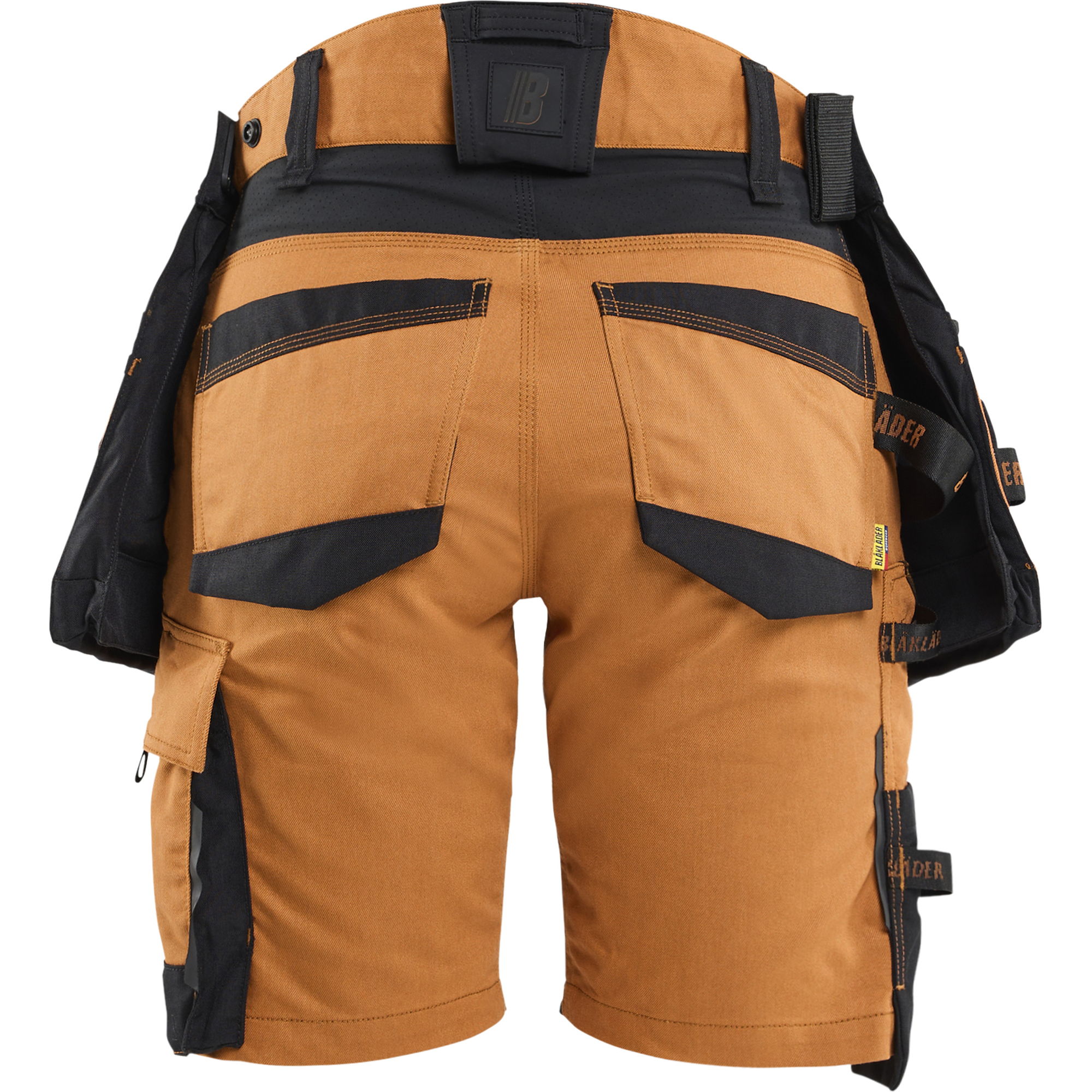 Blaklader STRIKER Ladies Stretch Craftsman Shorts, Rust/Black (4)