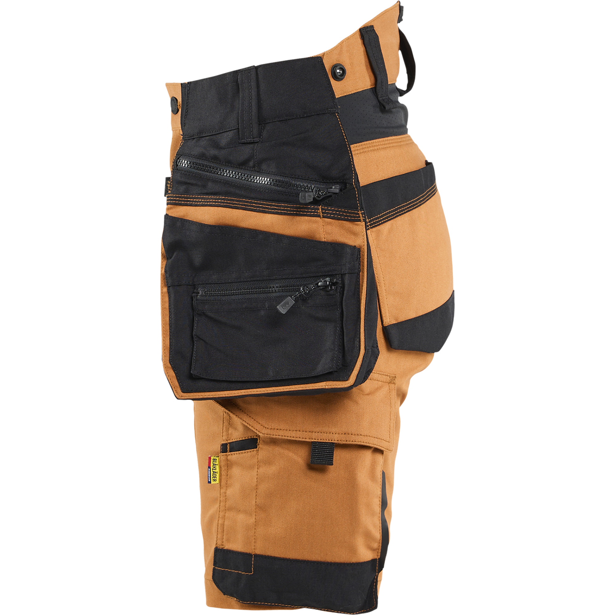 Blaklader STRIKER Ladies Stretch Craftsman Shorts, Rust/Black (3)