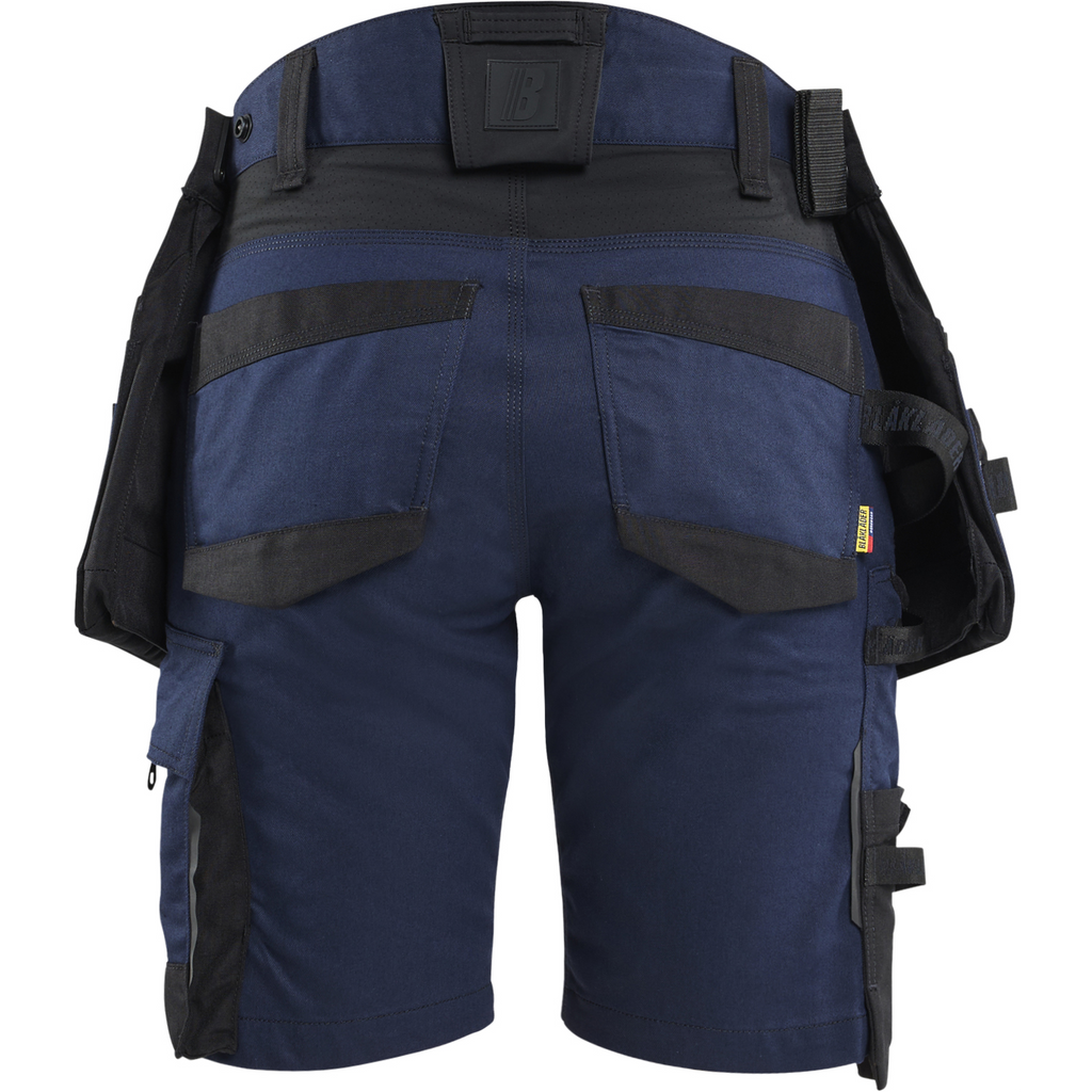 Blaklader STRIKER Ladies Stretch Craftsman Shorts, Dark Navy/Black (4)