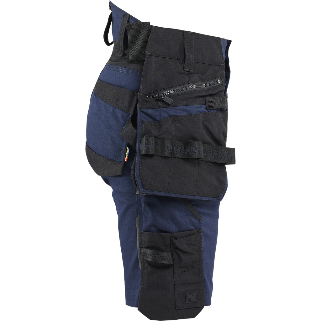 Blaklader STRIKER Ladies Stretch Craftsman Shorts, Dark Navy/Black (2)