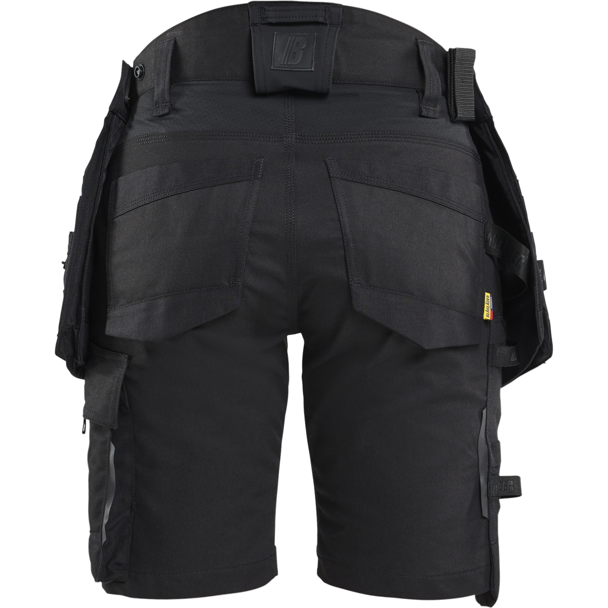 Blaklader STRIKER Ladies Stretch Craftsman Shorts, Black/Black (4)
