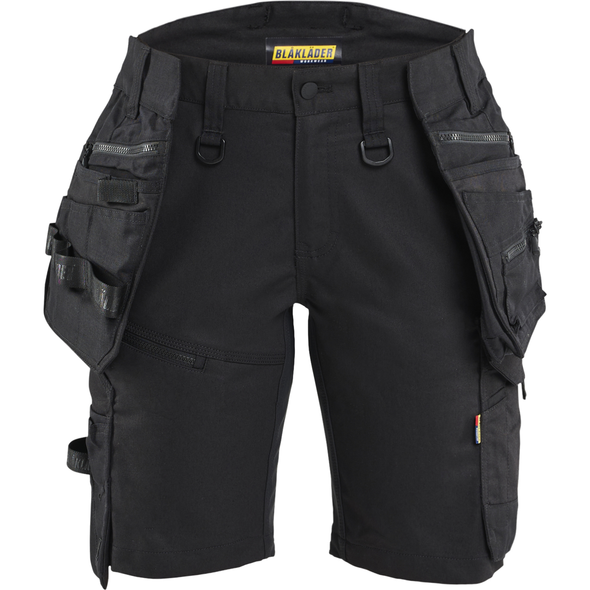 Blaklader STRIKER Ladies Stretch Craftsman Shorts, Black/Black