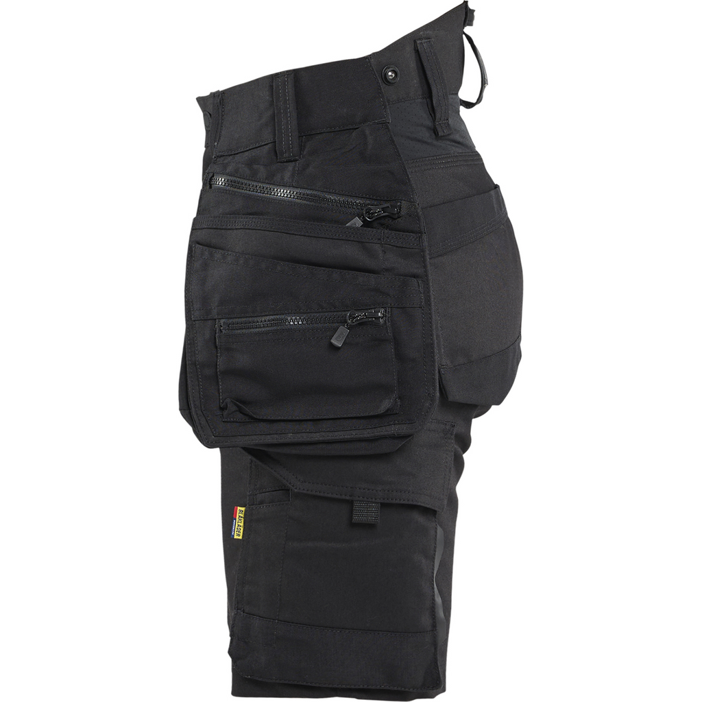 Blaklader STRIKER Ladies Stretch Craftsman Shorts, Black/Black (3)