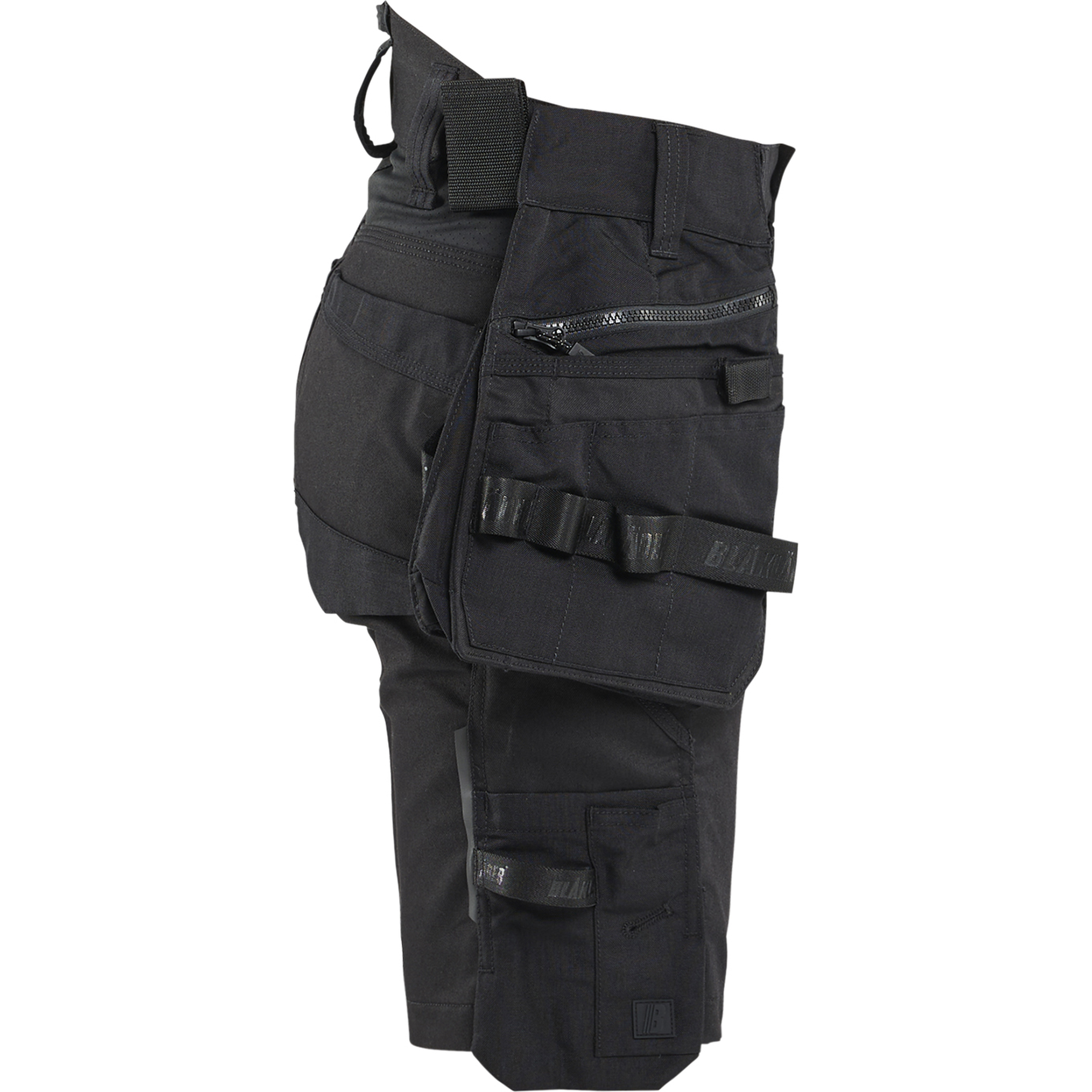 Blaklader STRIKER Ladies Stretch Craftsman Shorts, Black/Black (2)