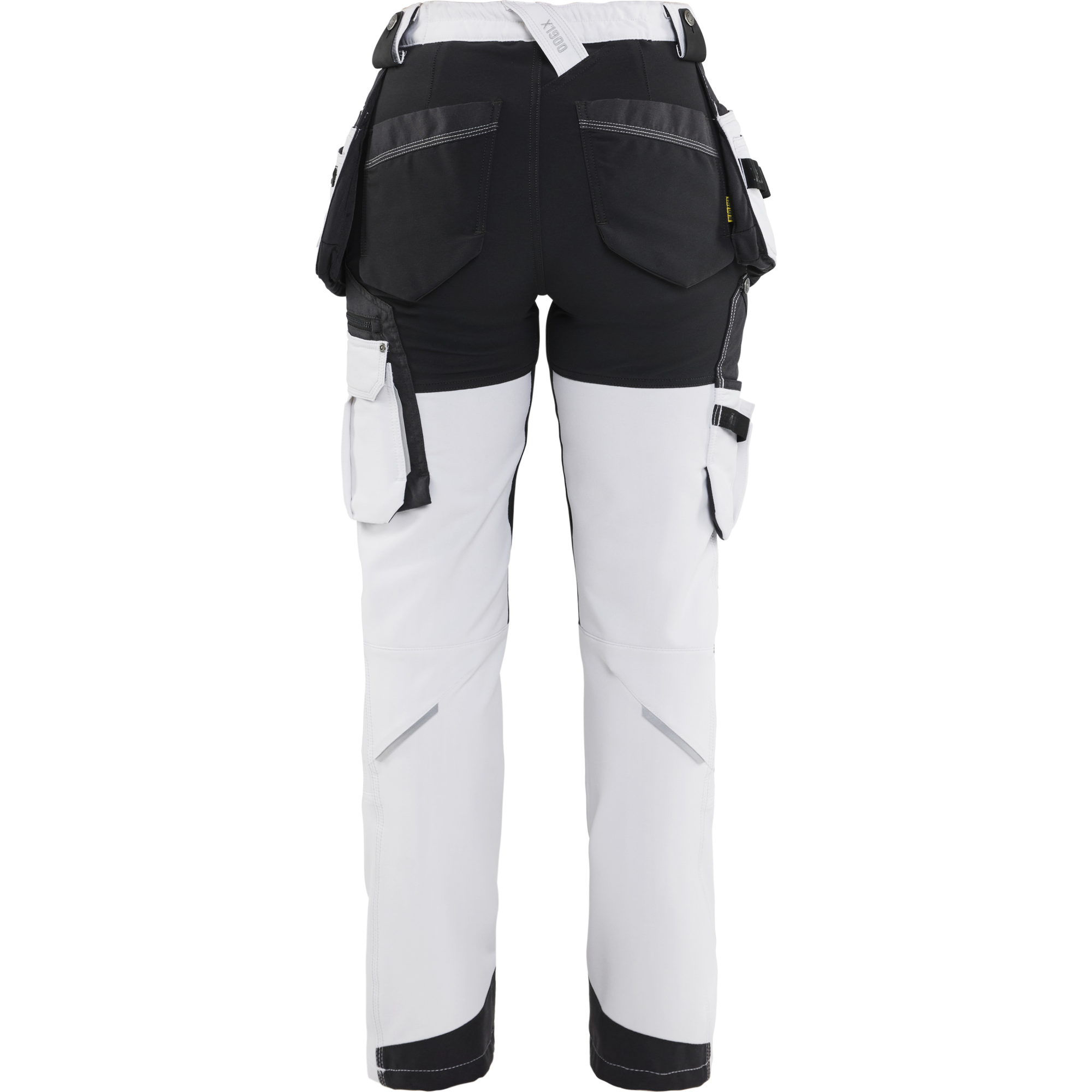 Blaklader Damen 4-Wege-Stretch Malerhose, Weiß/Dunkelgrau (4)