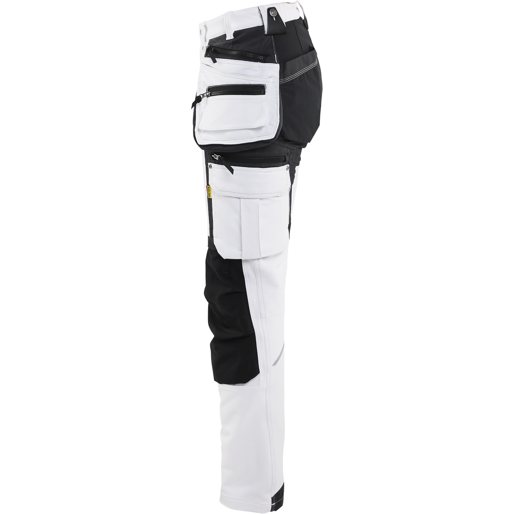 Blaklader Damen 4-Wege-Stretch Malerhose, Weiß/Dunkelgrau (3)