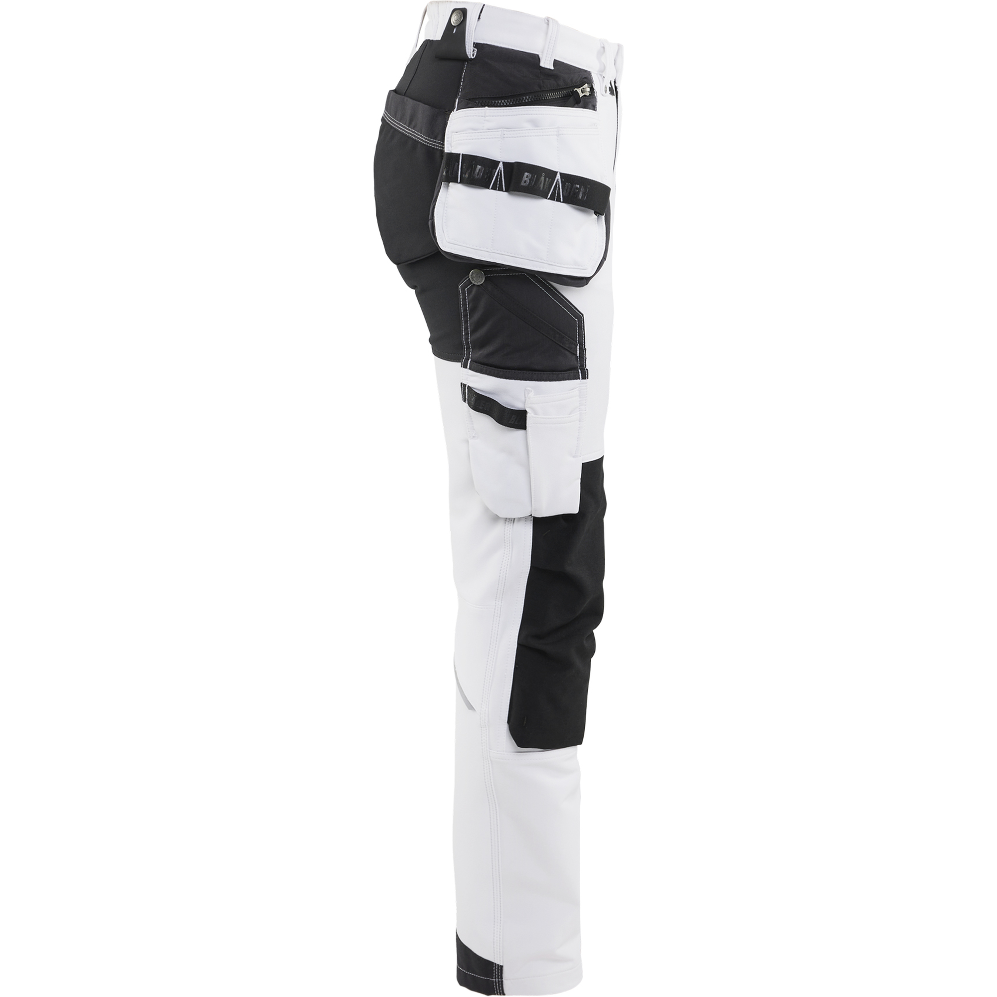 Blaklader Damen 4-Wege-Stretch Malerhose, Weiß/Dunkelgrau (2)